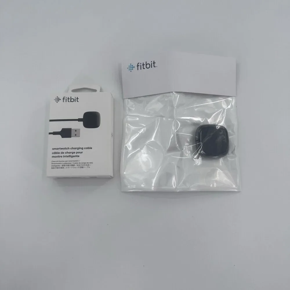 Fitbit Sense Fitness Smartwatch FB512 Graphite Black Watch (pebble) And Charger